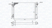 350213187400 MAGNETI MARELLI chladič motora 350213187400 MAGNETI MARELLI