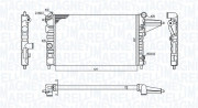 350213189100 MAGNETI MARELLI chladič motora 350213189100 MAGNETI MARELLI