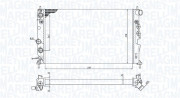 350213190300 MAGNETI MARELLI chladič motora 350213190300 MAGNETI MARELLI