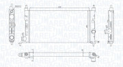 350213190400 MAGNETI MARELLI chladič motora 350213190400 MAGNETI MARELLI