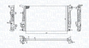 350213199200 MAGNETI MARELLI chladič motora 350213199200 MAGNETI MARELLI