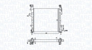 350213924000 MAGNETI MARELLI chladič motora 350213924000 MAGNETI MARELLI