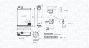 350218486000 MAGNETI MARELLI výmenník tepla vnútorného kúrenia 350218486000 MAGNETI MARELLI