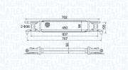 351319204110 MAGNETI MARELLI chladič plniaceho vzduchu 351319204110 MAGNETI MARELLI