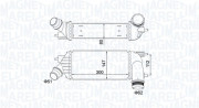 351319204140 MAGNETI MARELLI chladič plniaceho vzduchu 351319204140 MAGNETI MARELLI