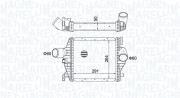 351319204220 MAGNETI MARELLI chladič plniaceho vzduchu 351319204220 MAGNETI MARELLI