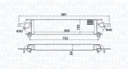 351319204390 MAGNETI MARELLI chladič plniaceho vzduchu 351319204390 MAGNETI MARELLI