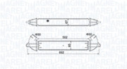 351319204610 MAGNETI MARELLI chladič plniaceho vzduchu 351319204610 MAGNETI MARELLI