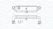 351319204890 MAGNETI MARELLI chladič plniaceho vzduchu 351319204890 MAGNETI MARELLI