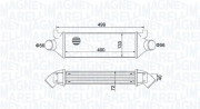 351319204960 MAGNETI MARELLI chladič plniaceho vzduchu 351319204960 MAGNETI MARELLI