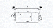 351319205020 MAGNETI MARELLI chladič plniaceho vzduchu 351319205020 MAGNETI MARELLI