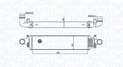 351319205420 MAGNETI MARELLI chladič plniaceho vzduchu 351319205420 MAGNETI MARELLI