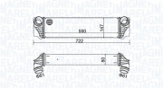 351319205570 MAGNETI MARELLI chladič plniaceho vzduchu 351319205570 MAGNETI MARELLI