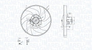 069422756010 MAGNETI MARELLI ventilátor chladenia motora 069422756010 MAGNETI MARELLI