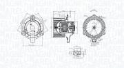 069412340010 MAGNETI MARELLI vnútorný ventilátor 069412340010 MAGNETI MARELLI