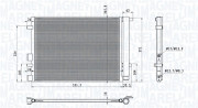 350203100700 MAGNETI MARELLI kondenzátor klimatizácie 350203100700 MAGNETI MARELLI