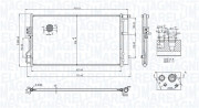 350203101100 MAGNETI MARELLI kondenzátor klimatizácie 350203101100 MAGNETI MARELLI