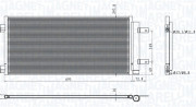 350203101600 MAGNETI MARELLI kondenzátor klimatizácie 350203101600 MAGNETI MARELLI