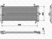 350203117000 MAGNETI MARELLI kondenzátor klimatizácie 350203117000 MAGNETI MARELLI