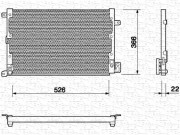 350203123000 MAGNETI MARELLI kondenzátor klimatizácie 350203123000 MAGNETI MARELLI