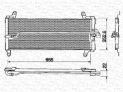 350203129000 MAGNETI MARELLI kondenzátor klimatizácie 350203129000 MAGNETI MARELLI