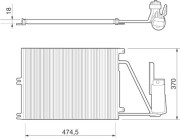 350203220000 MAGNETI MARELLI kondenzátor klimatizácie 350203220000 MAGNETI MARELLI