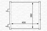 350203227000 MAGNETI MARELLI kondenzátor klimatizácie 350203227000 MAGNETI MARELLI