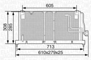 350203233000 MAGNETI MARELLI kondenzátor klimatizácie 350203233000 MAGNETI MARELLI