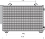 350203271000 MAGNETI MARELLI kondenzátor klimatizácie 350203271000 MAGNETI MARELLI