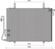 350203399000 MAGNETI MARELLI kondenzátor klimatizácie 350203399000 MAGNETI MARELLI