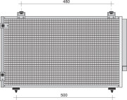 350203423000 MAGNETI MARELLI kondenzátor klimatizácie 350203423000 MAGNETI MARELLI