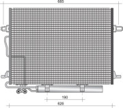 350203438000 MAGNETI MARELLI kondenzátor klimatizácie 350203438000 MAGNETI MARELLI