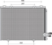 350203444000 MAGNETI MARELLI kondenzátor klimatizácie 350203444000 MAGNETI MARELLI