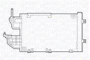 350203635000 MAGNETI MARELLI kondenzátor klimatizácie 350203635000 MAGNETI MARELLI