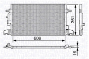 350203641000 MAGNETI MARELLI kondenzátor klimatizácie 350203641000 MAGNETI MARELLI