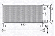 350203646000 MAGNETI MARELLI kondenzátor klimatizácie 350203646000 MAGNETI MARELLI