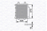 350203655000 Kondenzátor, klimatizace MAGNETI MARELLI