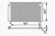 350203656000 MAGNETI MARELLI kondenzátor klimatizácie 350203656000 MAGNETI MARELLI