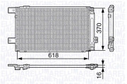 350203676000 MAGNETI MARELLI kondenzátor klimatizácie 350203676000 MAGNETI MARELLI