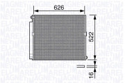 350203684000 MAGNETI MARELLI kondenzátor klimatizácie 350203684000 MAGNETI MARELLI