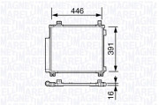 350203696000 MAGNETI MARELLI kondenzátor klimatizácie 350203696000 MAGNETI MARELLI