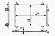 350203714000 MAGNETI MARELLI kondenzátor klimatizácie 350203714000 MAGNETI MARELLI