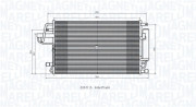 350203843000 Kondenzátor, klimatizace MAGNETI MARELLI