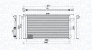 350203857000 MAGNETI MARELLI kondenzátor klimatizácie 350203857000 MAGNETI MARELLI