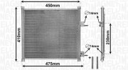 350203869000 MAGNETI MARELLI kondenzátor klimatizácie 350203869000 MAGNETI MARELLI