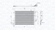 350203893000 MAGNETI MARELLI kondenzátor klimatizácie 350203893000 MAGNETI MARELLI