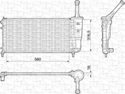 350213010000 MAGNETI MARELLI chladič motora 350213010000 MAGNETI MARELLI