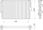 350213016000 MAGNETI MARELLI chladič motora 350213016000 MAGNETI MARELLI