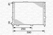 350213100400 MAGNETI MARELLI chladič motora 350213100400 MAGNETI MARELLI