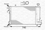 350213102500 MAGNETI MARELLI chladič motora 350213102500 MAGNETI MARELLI